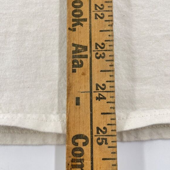 Sun Face Graphic MEDIUM Blue on Beige MAD ENGINE Brand T-Shirt EX Cond. - Picture 5 of 7